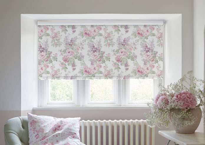 Shabby Chic by Rachel Ashwell Wild Garden (Blackout), Lilac - Twist&Fit Roller Blind - Image 3